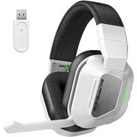 Skapendy Wireless Gaming Headset for PC, PS5, PS4-2.4GHz Lossless Audio USB & Bluetooth Gaming Headphones, Low Latency Headphones with Mic, 50Hrs Battery Life - For Mac, Tablets, Switch, Mobile