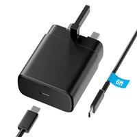 for Sam Sung Charger,45W USB C Super Fast Charging for Galaxy S24 Ultra/S24/S23 Ultra/S23+/S22/S22 Ultra/S22+/Note 10/20/S20/S21,A33,A53,S7/S8,USB C Power Adapter Plug for Type C Phone (Deep Black)