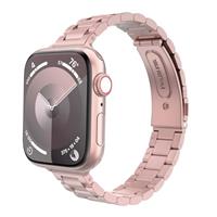 MoKo Thin Band Compatible Apple Watch Ultra2 49mm 46mm 45mm 44mm 42mm 41mm 40mm 38mm,Slim Stainless Steel Wristband Metal Replacement Adjustable Strap for iWatch Ultra Series 10 9 8 7 6 5 4 3 2 1 SE