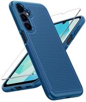 FNTCASE for Samsung Galaxy A16-4G/5G Case: Dual Layer Protective Heavy Duty Cell Phone Cover with Non Slip Textured Back - Shockproof Rugged Military Grade Drop Protection Bumper Tough (Mint Green)