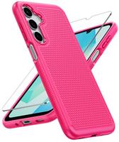 FNTCASE for Samsung Galaxy A16-4G/5G Case: Dual Layer Protective Heavy Duty Cell Phone Cover with Non Slip Textured Back - Shockproof Rugged Military Grade Drop Protection Bumper Tough (Mint Green)