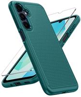 FNTCASE for Samsung Galaxy A16-4G/5G Case: Dual Layer Protective Heavy Duty Cell Phone Cover with Non Slip Textured Back - Shockproof Rugged Military Grade Drop Protection Bumper Tough (Mint Green)
