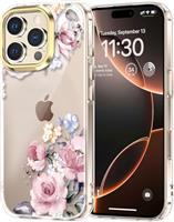 luolnh iPhone 11 Pro Case, Cute Floral Pattern Hard Back Cov