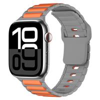 Compatible with Apple Watch Strap 49mm 46mm 45mm 41mm 40mm Dual-Colour Silicone Band, Soft Replacement Bands for iWatch Strap Series 10/9/8/7/6/5/4/Se/Ultra2