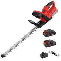 Cordless Hedge Trimmer, 20V 2.0Ah Electric Hedge Trimmer, 480mm Cutting Length & 15mm Cutting Width Blade, Lightweight Handheld Garden Cutter with Battery and Charger Included