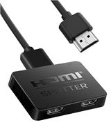 NEWCARE HDMI Splitter 1 in2 Out, HDMI Splitter 4K for Dual Monitors, 2 Port HDmi splitter Support Two TVs at The Same Time, for HD 3D LED, LCD, TV