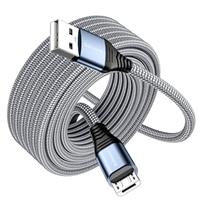 Bohconn Micro USB Cable, Long Micro Charger Cable Android Charging Cable Braided PS4 Controller Charge Cable Compatible for Samsung Galaxy S7/S5/J3/J5/J7,Huawei,HTC,LG,PS4,Kindle,Xbox,Nexus,Nokia