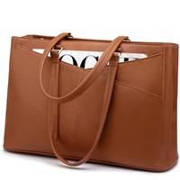 LOVEVOOK Laptop Bags for Women 15.6inch, Ladies Handbags Tote Bag PU Leather for Work Office Business School, Large Womens Hand Bag with Laptop Compartments