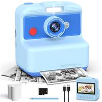 CAMCLID Kids Camera with 32GB Card and Print Photo Paper