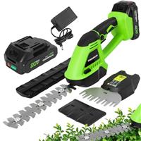 FOONNUN 20V Cordless Grass Shear & Hedge Trimmer, 2 in 1 Han