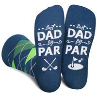 AGRIMONY Funny Golf Socks for Men Teens Boys - Id Rather Be Novelty Funky Crew Socks - Fun Crazy Cotton Socks Christmas Gifts