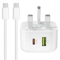 iPhone 16/15 Charger - 30W Dual Port USB C, 2M Cable, PD3.0+QC3.0, MFi Certified, Compatible with iPhone 15/15 Plus/15 Pro/15 Pro Max/16/16 Pro/16 Pro Max/iPad Pro/10