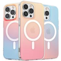 ORNARTO Compatible with iPhone 16 for MagSafe Case,Shockproof Protective Rainbow Case,Wireless Charging Magnetic Phone Cases Cover 6.1 inch
