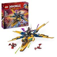 LEGO NINJAGO Ras and Arins Super Storm Jet Toy with a Dragon Drone, Shooters, Blades & Engines - Incl. 3 Minifigures for Ninja Role Play - Building Set for Age 8+ Boys & Girls - 71833