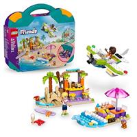 LEGO Friends 2in1 Creative Beach and Travel Suitcase Set for Kids, with a Plane Toy, 2 Mini Dolls, Dog & Dolphin Figures, Birthday Gift for 5 Plus Year Old Girls, Comes in a Handy Sorting Box 42672