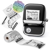 Phomemo M150 Label Maker, Upgrade Thermal Label PrinterBluetooth Label Maker Machine for Barcode, Jewellery, Retail, Address, Home Small Business, Compatible with Phone Laptop