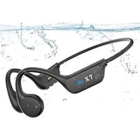Guudsoud Bone Conduction Swimming Headphones - Bluetooth 5.3 IP68 Waterproof With 32GB MP3 Storage, Open Ear Wireless Sport Earphones for Running, Cycling