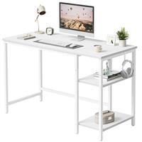 CubiCubi Computer Home Office Desk, Small Desk Study Writing Table with Storage Shelves, Modern Simple PC Desk