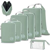 Compression Packing Cubes, Ultralight Travel Luggage Organizer Sets Extensible Travel Essentials for Carry on Suitcase