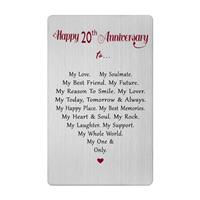 Happy Anniversary Card for Women Men Husband Wife - Anniversary Decorations Gifts for Him Her Boyfriend Girlfriend
