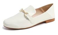 Feversole Women's Round Toe Cute Bow Trim Ballet Flats Dolly