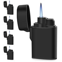 Navpeak Mini Torch Lighter Windproof Jet Flame Butane Gas Pocket Refillable for Candles, Outdoor, fireworks, Camping, Fireplaces, Gas Stoves, Ovens, BBQ & Survival Gear