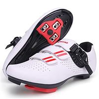 Cycling Shoes for Men Women Compatible with Peloton Bike Shimano SPD & Look ARC Delta for Indoor Spin Cycle Road Bike Shoes with Delta Cleats Pre-Installed