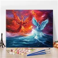 TISHIRON Colorful Graffiti, Modern Oil Painting for Adult Be