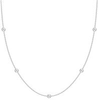 CASSIECA Silver Necklace for Women Silver Necklace Chain Jew