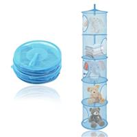 DHSWNNG Hanging Mesh Storage Bag 5 Tier, Foldable Hanging To
