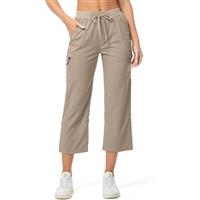 Women's Capri Hiking Walking Trousers Casual Quick Dry UPF 50+ Lightweight 3/4 Cargo Pants Golf Shorts with Pockets