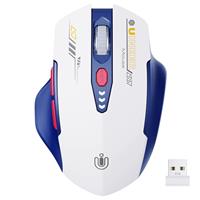 Wireless Mouse,Rechargeable Mouse Wireless 2.4G USB(Battery Level Visible) Ergonomic Computer Mouse,Silent Wireless Mice for Laptop PC Computer, 3 Levels DPI