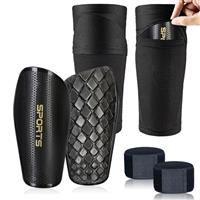 Football Shin Defender Shin Pads for Kids, Youth & Adults, F