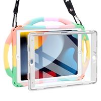 TOPESCT Kids Case for 10.2 iPad 9th/8th/7th Gen - Made of Kid-Friendly Silicone, with Built-in Screen Protector, Shockproof Handle Stand Case for iPad 9/8/7 Gen 10.2 inch