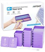 ARTDOT Interlocking Diamond Art Trays Kits for Adults, Stackable Diamond Painting Accessories and Tools