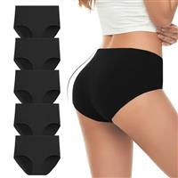 Cozyroam Underwear Women, Cotton High Waisted Knickers for Women Comfortable Tummy Control Ladies Panties Stretchy Full Back Coverage Briefs Soft Breathable Womens Underpants Multipack of 5