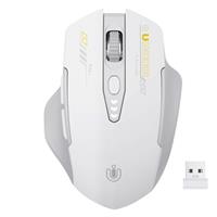 Wireless Mouse,Rechargeable Mouse Wireless 2.4G USB(Battery Level Visible) Ergonomic Computer Mouse,Silent Wireless Mice for Laptop PC Computer, 3 Levels DPI