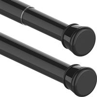 1/2Pcs Extendable Curtain Poles No Drill Tension Rods for Curtains Expandable Curtain Pole for Window, Net Curtain, Wardrobe