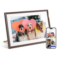 ARZOPA Digital Photo Frame WiFi 10.1 Inch 32GB Frameo Digital Picture Frames IPS Touchscreen Electronic Photo Frame Share Photos Videos Music Alarm Auto Rotate