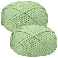 Chunky Yarn for Crochet,Cotton Yarn Thick Wool for Crochet 2x50g