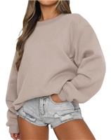 LACOZY Women's Long Sleeve Sweatshirts Crewneck Casual Pullover Sweaters Oversized Loose Fall Top Jumpers
