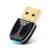 Hakimonoe USB Bluetooth Adapter for PC Laptop, Wireless Dongle for Windows 11 10 8.1 7 Linux Desktop, Pair w/Bluetooth Headphones Speaker Mice Keyboard Printer Controller
