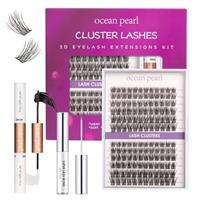 Ocean Pearl Cluster Lashes Kit DIY Individual Eyelash Extension Kit False Eyelashes