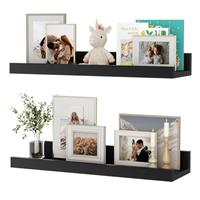 Feihorrm Floating Shelves Set of 2, Nursery Book Shelves for Toys Storage, Kids Bookshelf Wall Mounted for Living Room Bedroom Decor Books Photo Frames