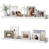 Feihorrm Floating Shelves Set of 2, Nursery Book Shelves for Toys Storage, Kids Bookshelf Wall Mounted for Living Room Bedroom Decor Books Photo Frames