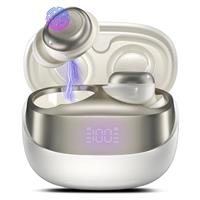 DUSONLAP Wireless Earbuds, Bluetooth 5.4 Headphones In Ear Noise Cancelling Earphones, 47H Playtime Mini Sleep Earbuds with LED Display, Touch Control, IPX7 Waterproof Ear Buds, USB-C