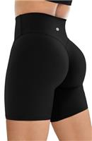 QUEENIEKE Women's Cloud Feeling Biker Shorts - 6" High Waisted Tummy Control Fitness Athletic Workout Gym Shorts