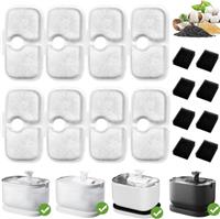 8 Pack Cat Water Fountain Filter Replacement, Compatible PET