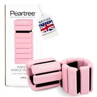 Peartree Ankle and Wrist Weights Set of 2 Adjustable 0.5kg Ankle Weights for Women & Men Wearable Arm & Leg Weights for Pilates, Dancing, Fitness, Jogging, Swimming