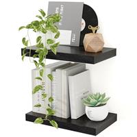Floating Shelves for Wall, Long Floating Shelves Set of 2, Floating Shelves Wooden Wall Mounted Shelves for Storage & Organizer, Floating Shelves for Bathroom Living Room Bathroom Kitchen Farmhouse
